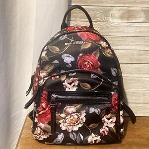 EUC Dana Buchman Floral Print Mini Backpack